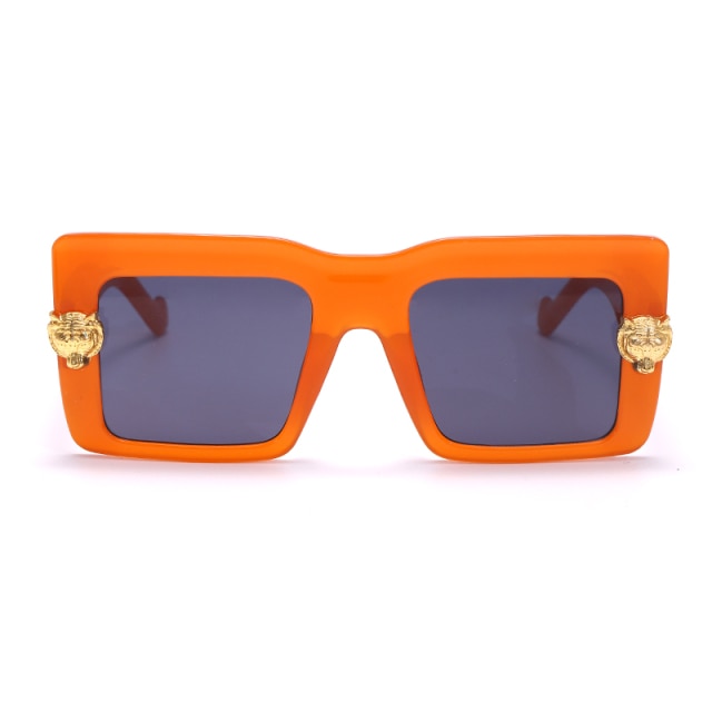 Calanovella Vintage Square Sunglasses Women Men Oversized Shades Glasses Luxury Brand Designer Sun Glasses Eyewear UV400