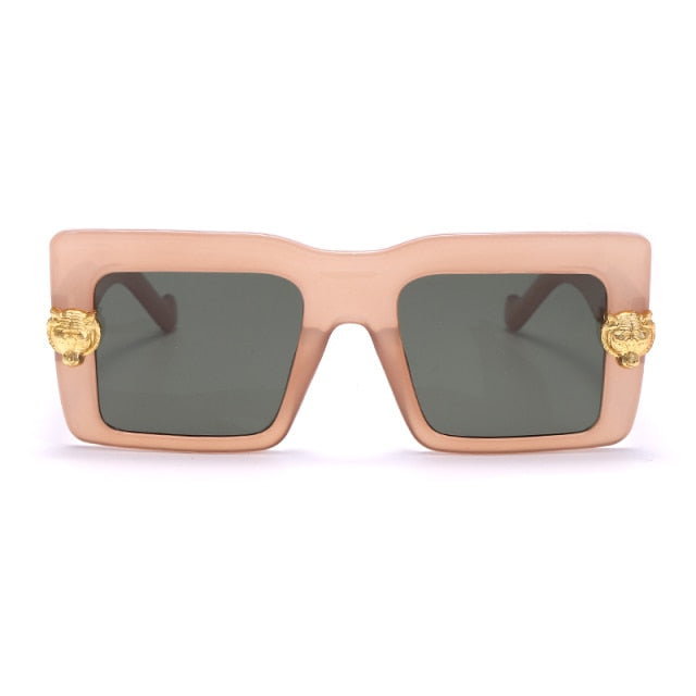 Calanovella Vintage Square Sunglasses Women Men Oversized Shades Glasses Luxury Brand Designer Sun Glasses Eyewear UV400