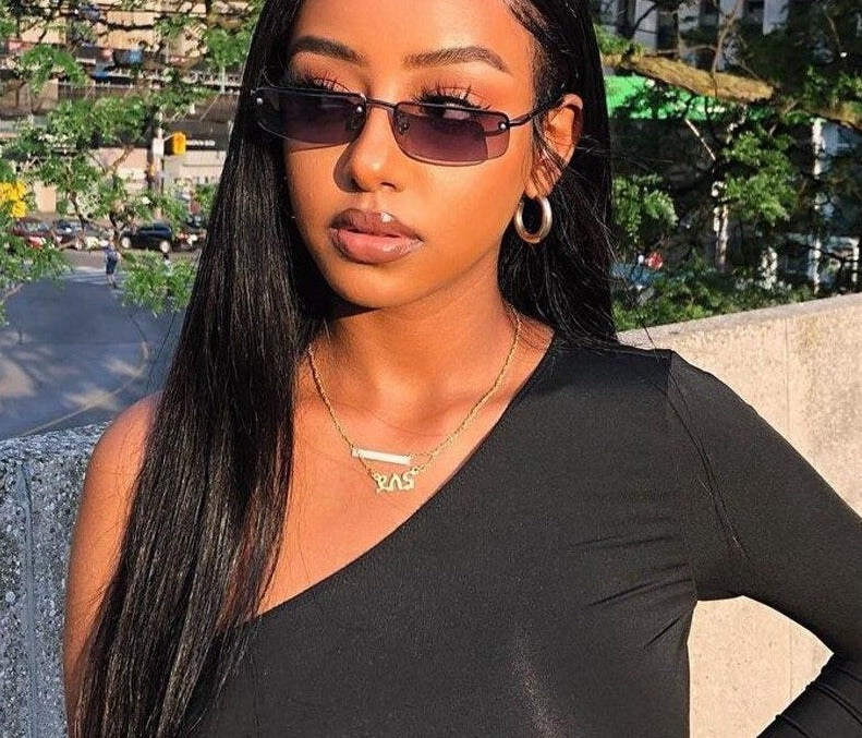 Calanovella Rectangle Sunglasses Designer Retro Cool Punk Sun Glasses UV400