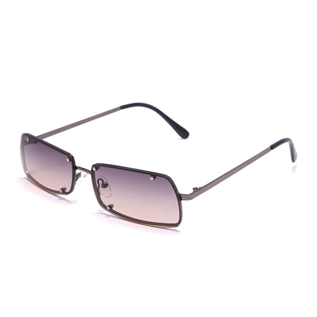 Calanovella Rectangle Sunglasses Designer Retro Cool Punk Sun Glasses UV400