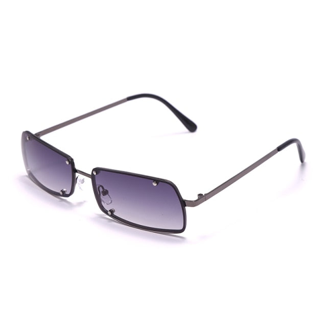Calanovella Rectangle Sunglasses Designer Retro Cool Punk Sun Glasses UV400