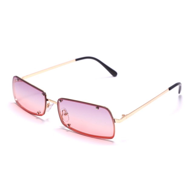 Calanovella Rectangle Sunglasses Designer Retro Cool Punk Sun Glasses UV400