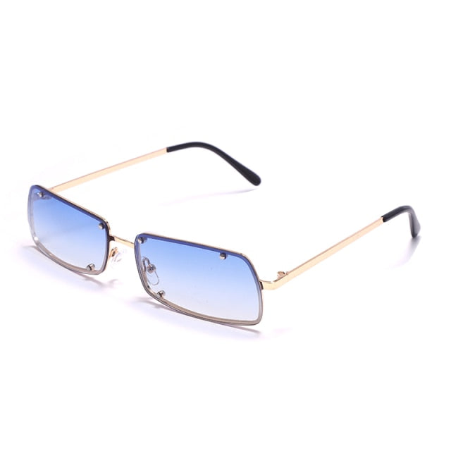 Calanovella Rectangle Sunglasses Designer Retro Cool Punk Sun Glasses UV400