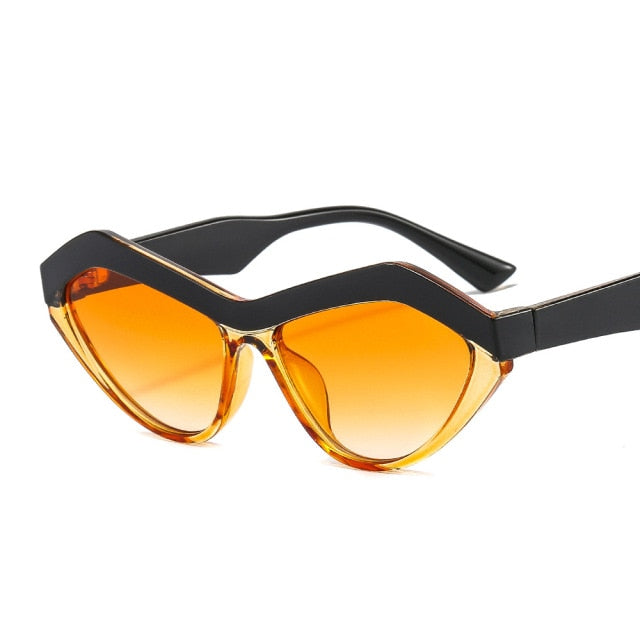 Calanovella Vintage Cat Eye Sunglasses Women Vintage Retro Small Triangular Cateye Glasses Female Oculos De Sol UV400