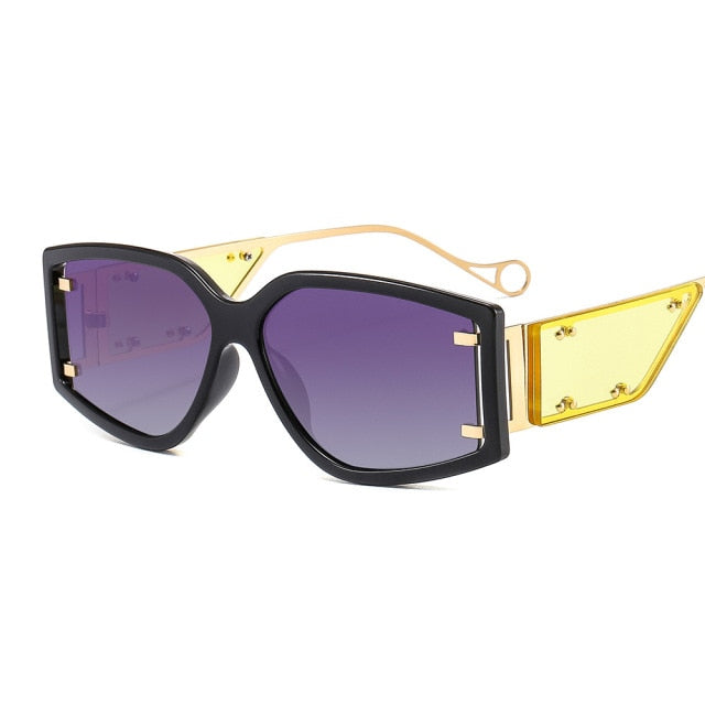 Calanovella Big Square Rectangle Sunglasses UV400