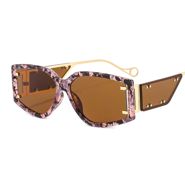 Calanovella Big Square Rectangle Sunglasses UV400