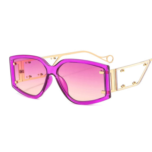 Calanovella Big Square Rectangle Sunglasses UV400