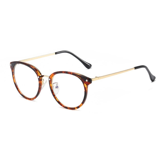 Calanovella Classic Anti Blue Light Eyeglasses Frames Fashion TR Round