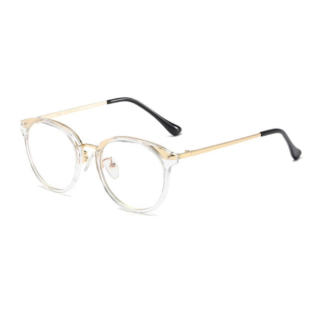 Calanovella Classic Anti Blue Light Eyeglasses Frames Fashion TR Round