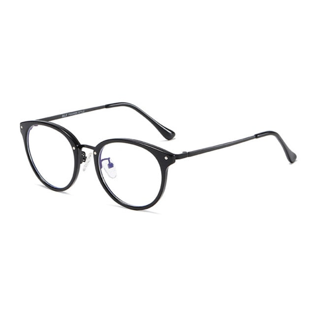 Calanovella Classic Anti Blue Light Eyeglasses Frames Fashion TR Round