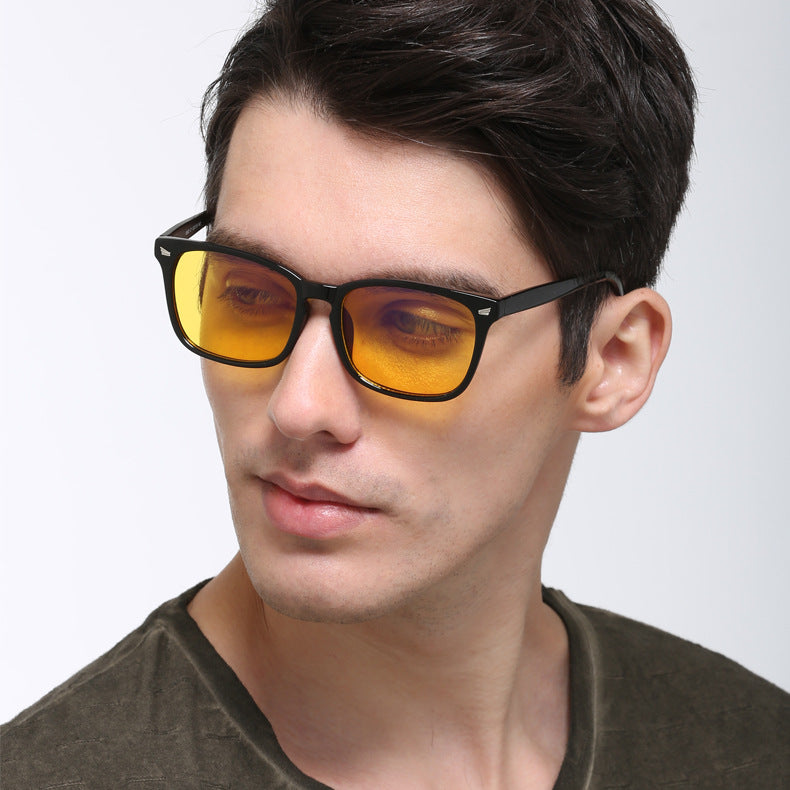 Calanovella Yellow Lens Night Vision Sunglasses Men Women Designer Frame Classic