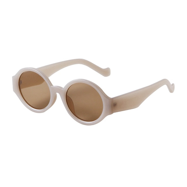 Calanovella Classic Retro Round Oval Sunglasses