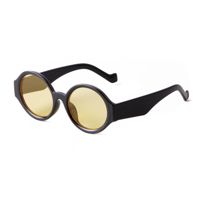 Calanovella Classic Retro Round Oval Sunglasses