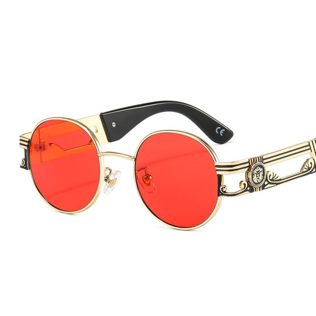 Calanovella Steampunk Goggles Vintage Round Sunglasses Retro Punk