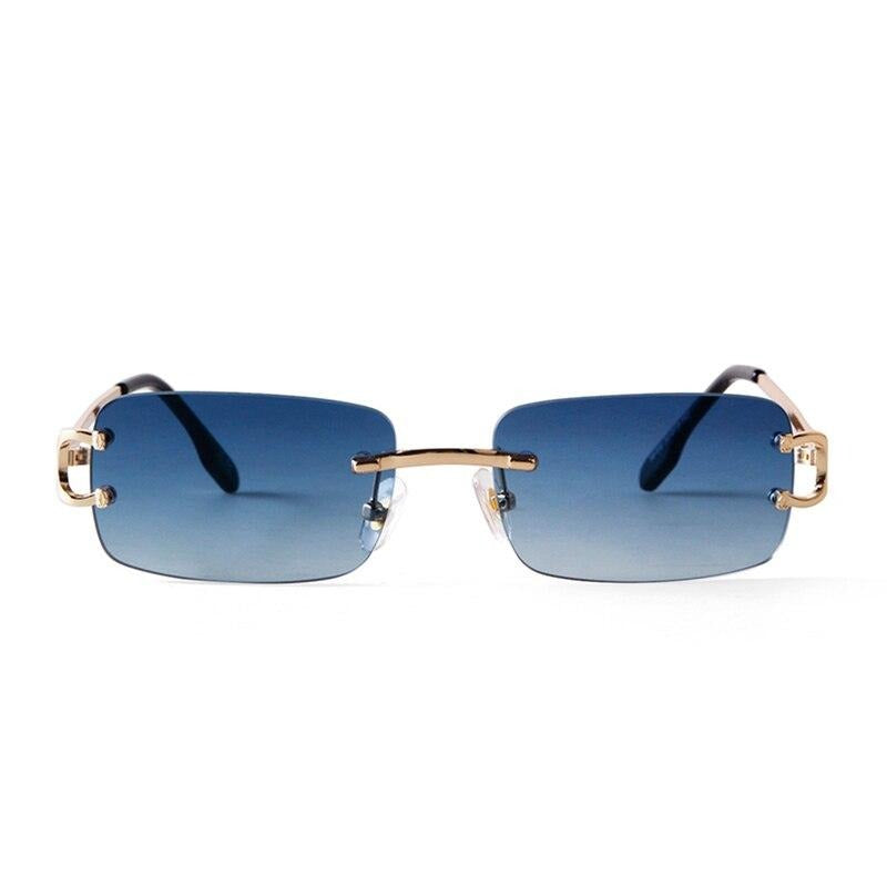 Calanovella Trendy Square Rimless Rectangle Sunglasses UV400