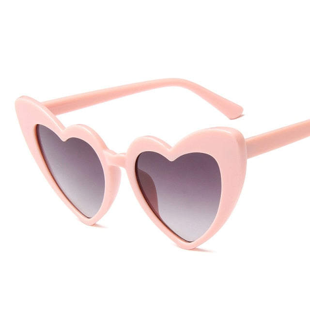 Calanovella Love Heart Sunglasses Women Big Frame Personality Sunglass