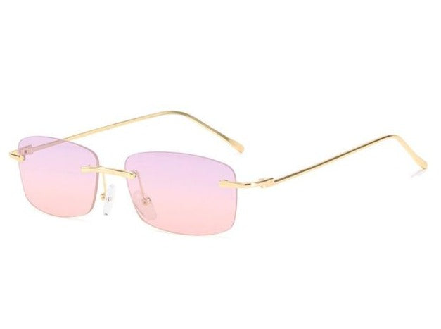 Calanovella Square Rimless Rectangle Sunglasses UV400
