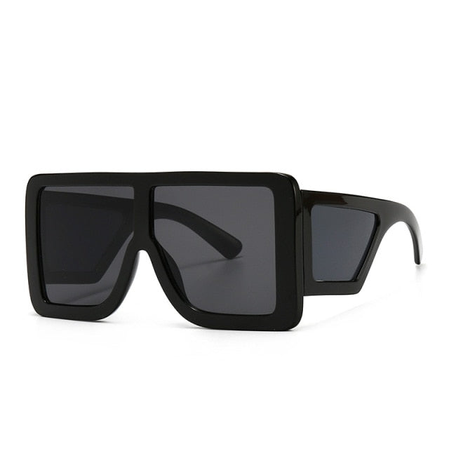 Calanovella Vintage Oversized Square Sunglasses Women Men Retro Big