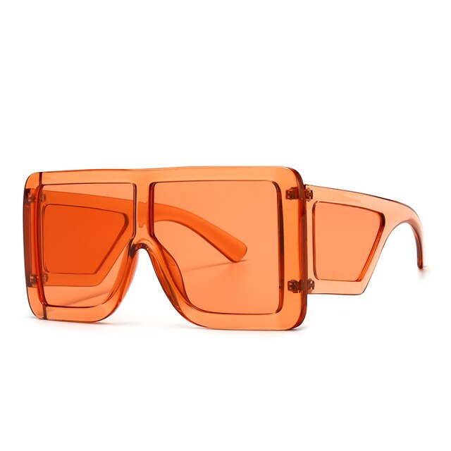Calanovella Vintage Oversized Square Sunglasses Women Men Retro Big
