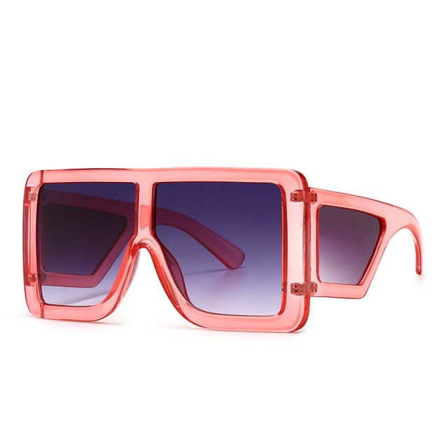 Calanovella Vintage Oversized Square Sunglasses Women Men Retro Big