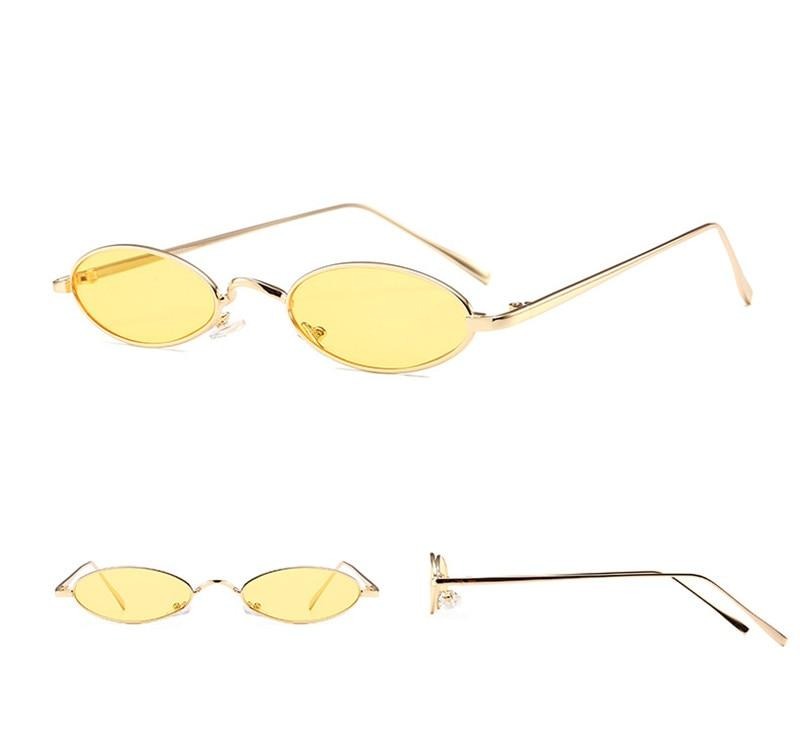 Calanovella Cool Small Oval Steampunk Sunglasses