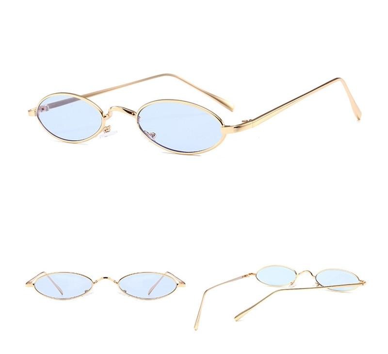 Calanovella Cool Small Oval Steampunk Sunglasses