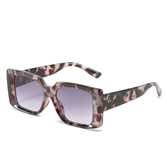 Calanovella Square Sunglasses Women Fashion Retro Gradient Sun Glasses