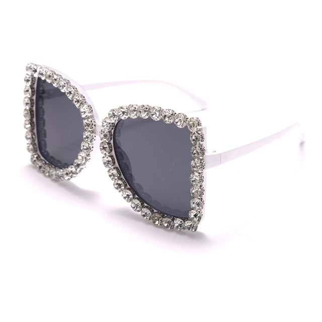 Calanovella Sunglasses Women Oversized Diamond Designer Sun Glasses Ladies Luxury Glasses Shades for Women Oculos