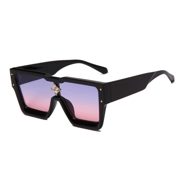 Calanovella New Trendy Oversized Square Sunglasses UV400