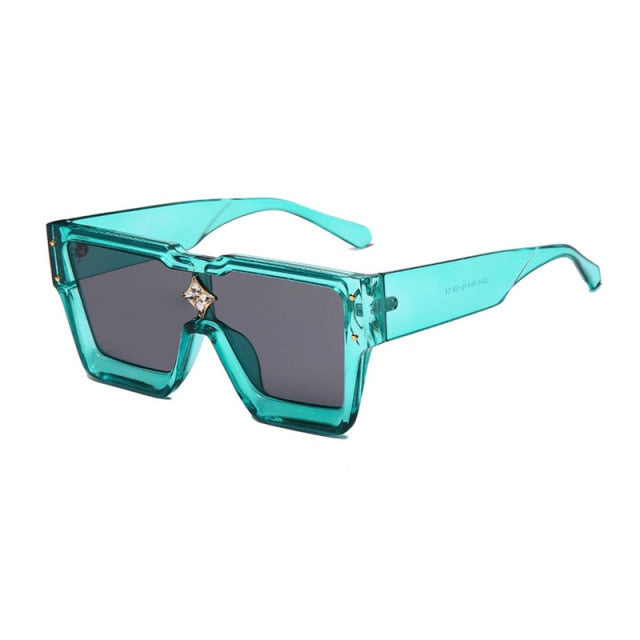 Calanovella New Trendy Oversized Square Sunglasses UV400
