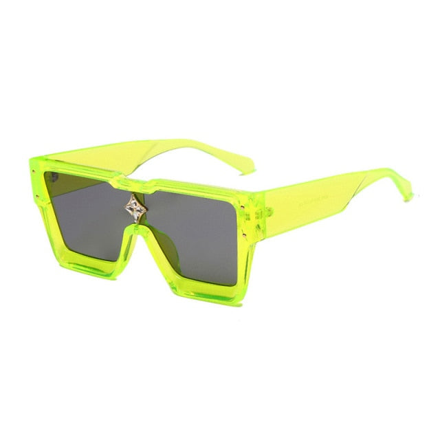 Calanovella New Trendy Oversized Square Sunglasses UV400