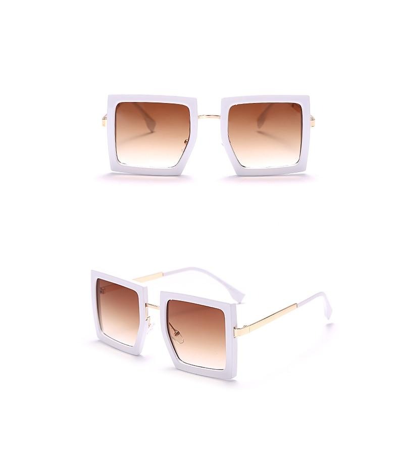 Calanovella Large Square Vintage Retro Sunglasses UV400