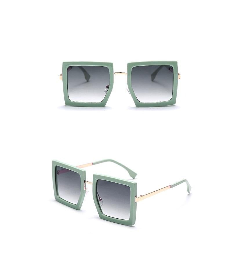 Calanovella Large Square Vintage Retro Sunglasses UV400