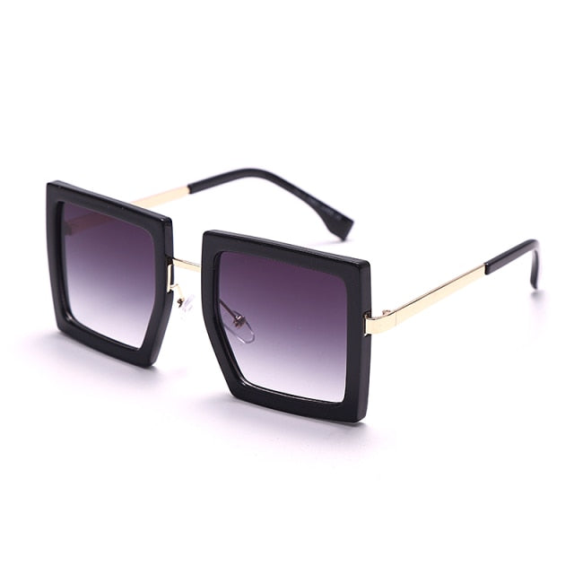 Calanovella Large Square Vintage Retro Sunglasses UV400