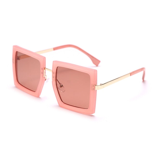 Calanovella Large Square Vintage Retro Sunglasses UV400