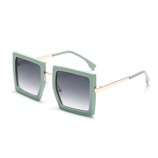 Calanovella Large Square Vintage Retro Sunglasses UV400