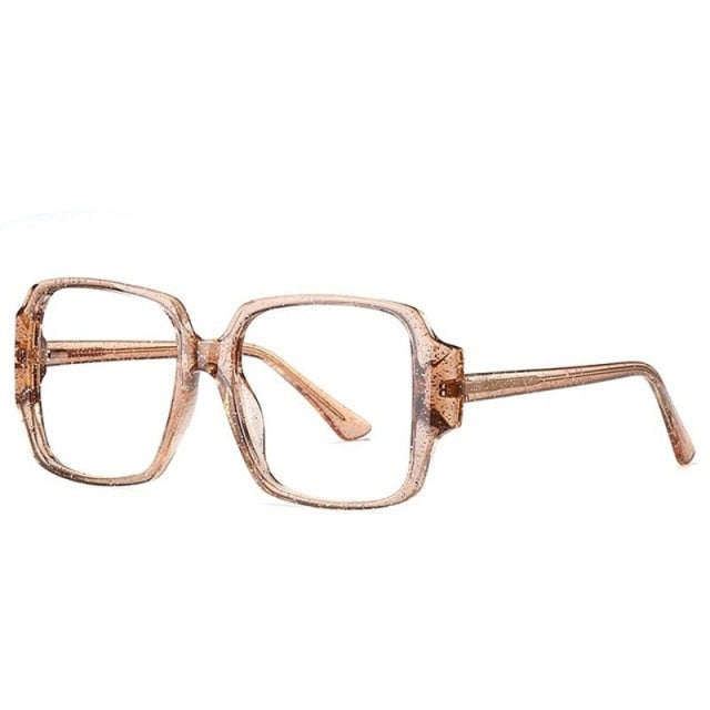 Calanovella Fashion Glitter Eyeglass TR90 Computer Glasses Women