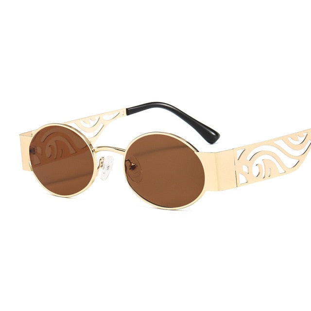 Calanovella Round Vintage Sunglasses Women Men Trendy Small Retro