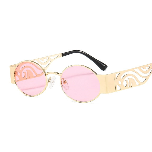 Calanovella Round Vintage Sunglasses Women Men Trendy Small Retro