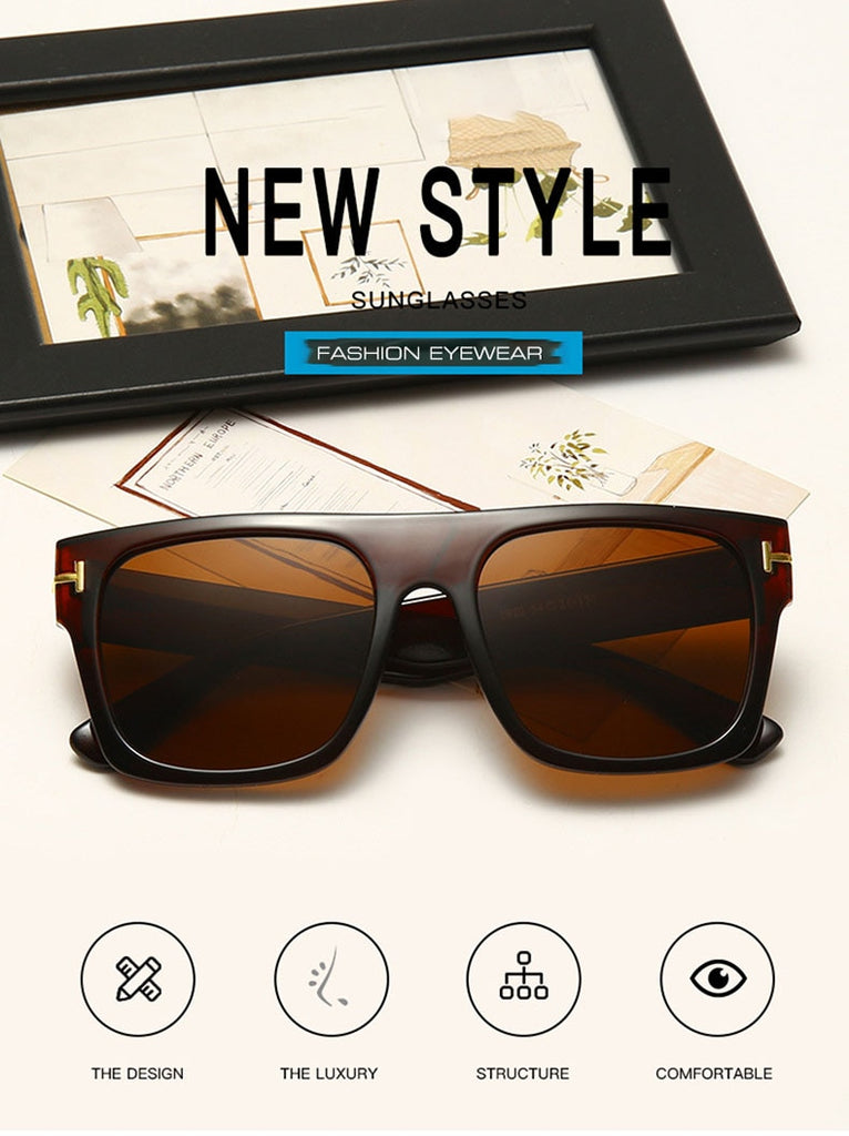 Calanovella Cool Popular Retro Square Sunglasses UV400