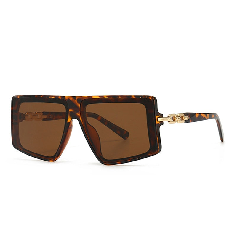 Calanovella Trendy Fashion Colorful Tinted Square Sunglasses UV400
