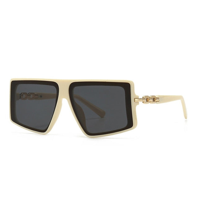 Calanovella Trendy Fashion Colorful Tinted Square Sunglasses UV400