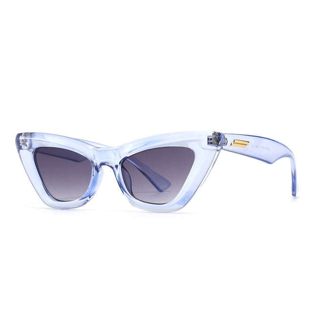 Fashion Sunglasses For Women Trendy Cateye Luxury Brand Vintage