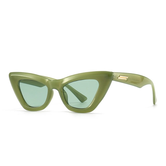 Calanovella New Luxury Brand Chic Cat Eye Sunglasses For Women Vintage