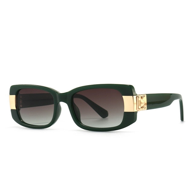 Calanovella Classic Retro Rectangle Sunglasses Women Brand Luxury