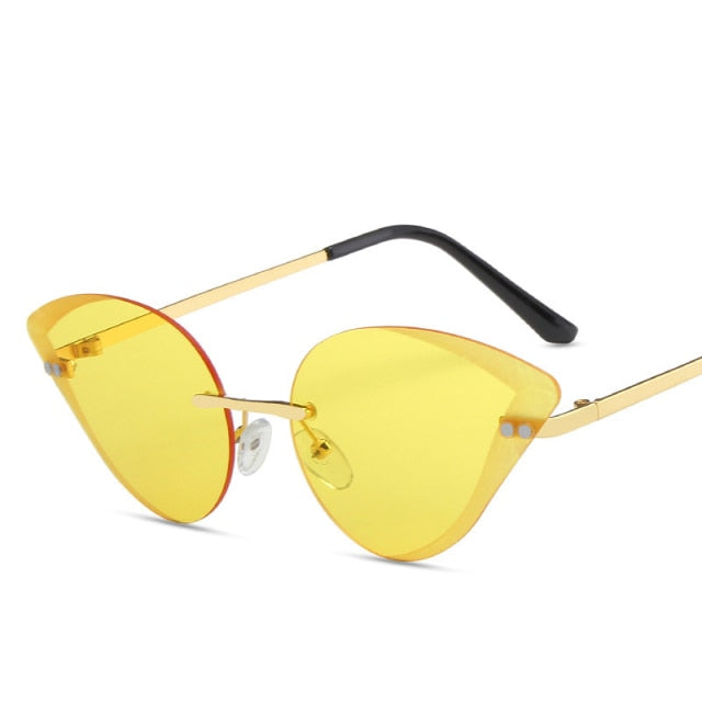 Calanovella Rimless Sunglasses Women Men Luxury Brand Designer Sun