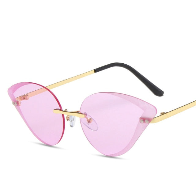 Calanovella Rimless Sunglasses Women Men Luxury Brand Designer Sun