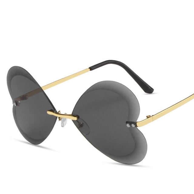 Calanovella Heart Shaped Sunglasses Women Men Luxury Brand Designer