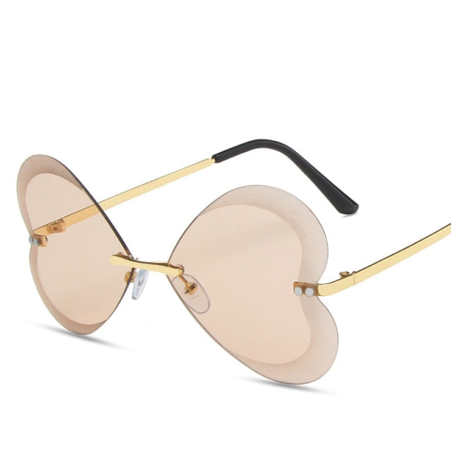 Calanovella Heart Shaped Sunglasses Women Men Luxury Brand Designer