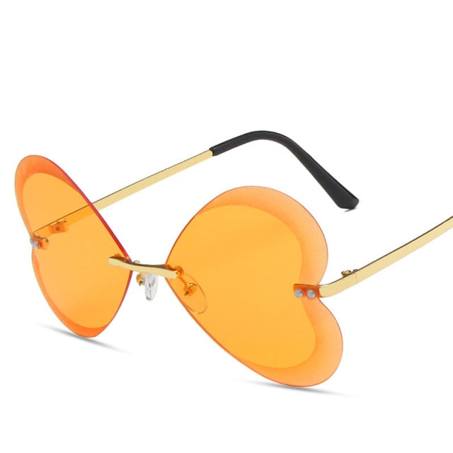 Calanovella Heart Shaped Sunglasses Women Men Luxury Brand Designer